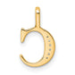 Diamond Letter C Initial Pendant - WBC
