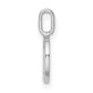 Diamond Letter D Initial Pendant - WBC
