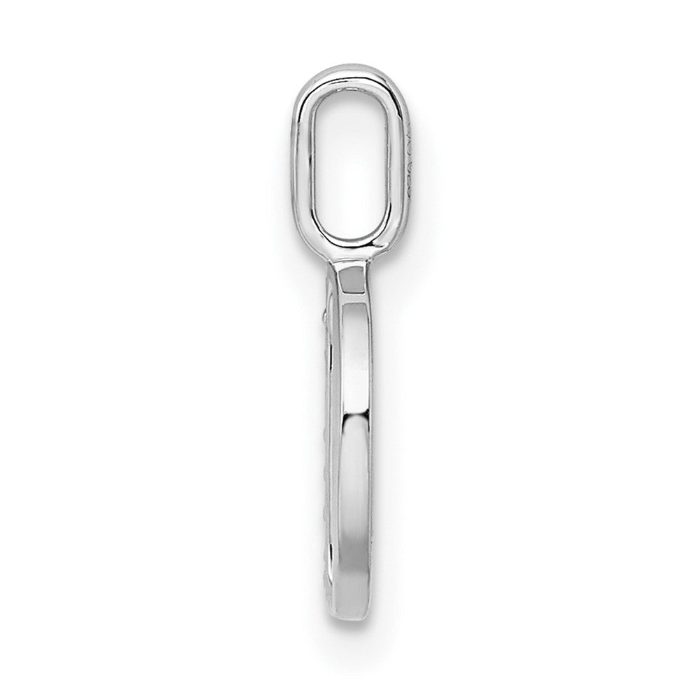 Diamond Letter D Initial Pendant - WBC