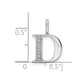 Diamond Letter D Initial Pendant - WBC