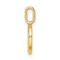 Diamond Letter D Initial Pendant - WBC