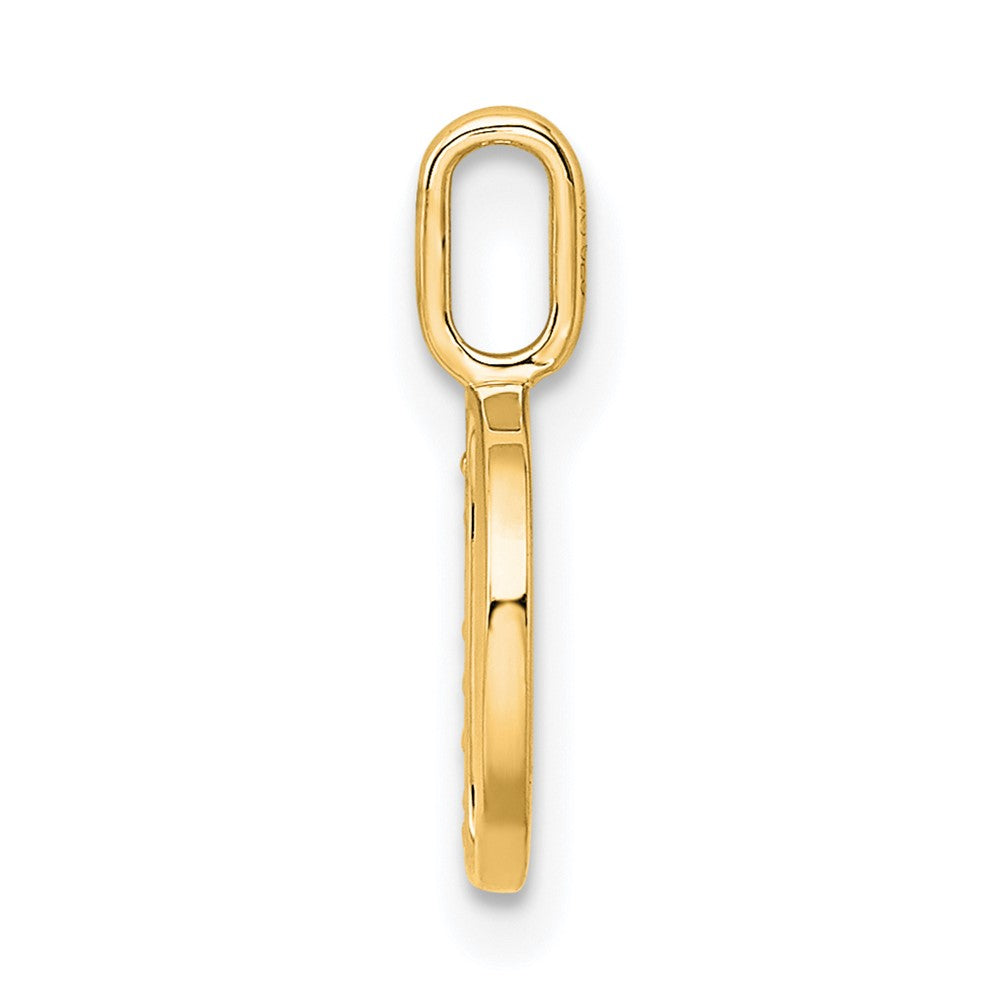 Diamond Letter D Initial Pendant - WBC