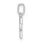 Diamond Letter E Initial Pendant - WBC