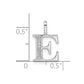 Diamond Letter E Initial Pendant - WBC