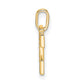Diamond Letter E Initial Pendant - WBC
