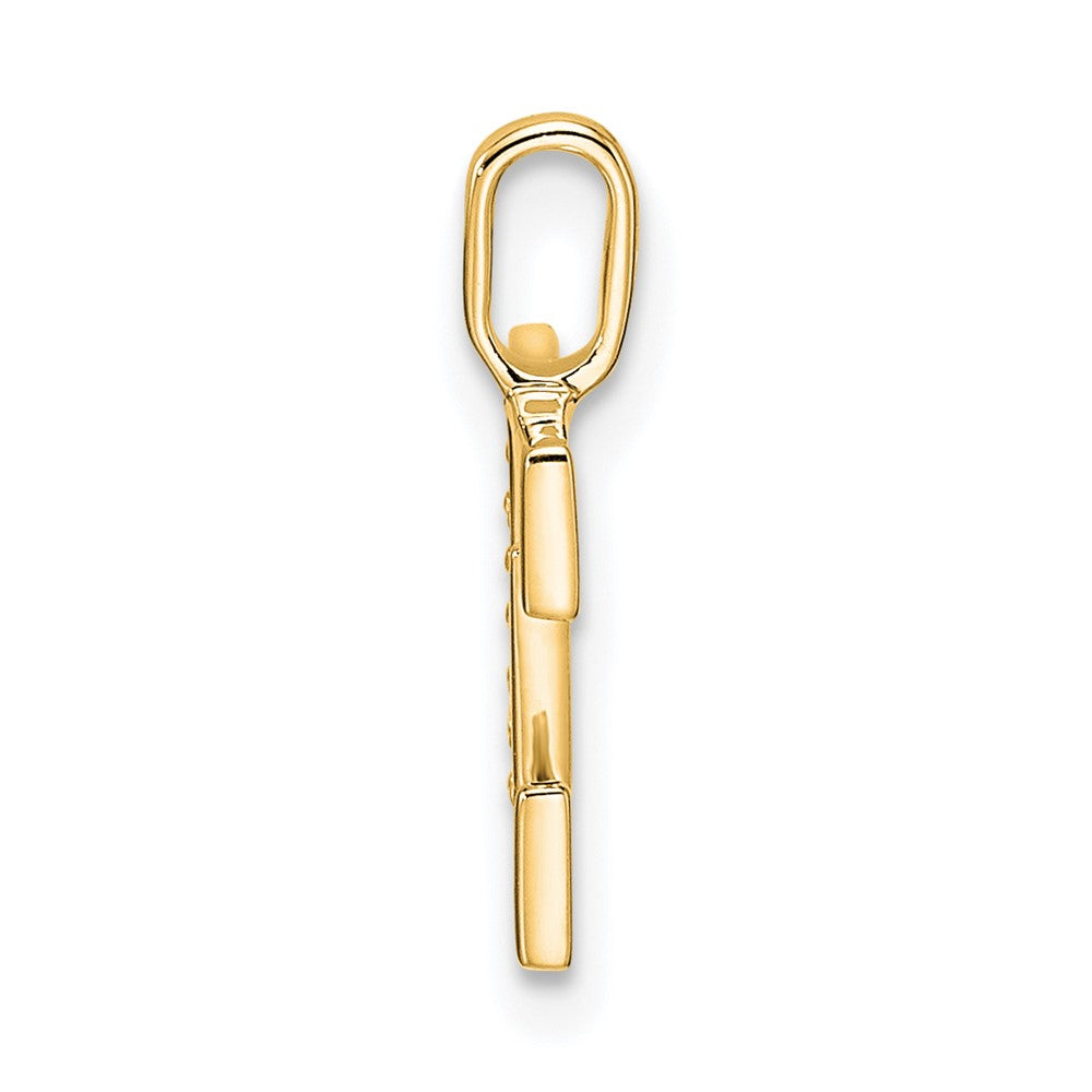 Diamond Letter E Initial Pendant - WBC
