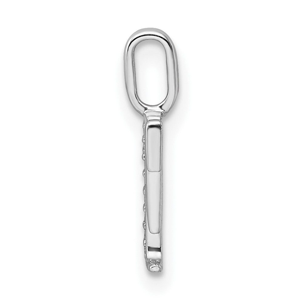Diamond Letter F Initial Pendant - WBC