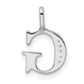 Diamond Letter G Initial Pendant - WBC