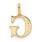 Diamond Letter G Initial Pendant - WBC