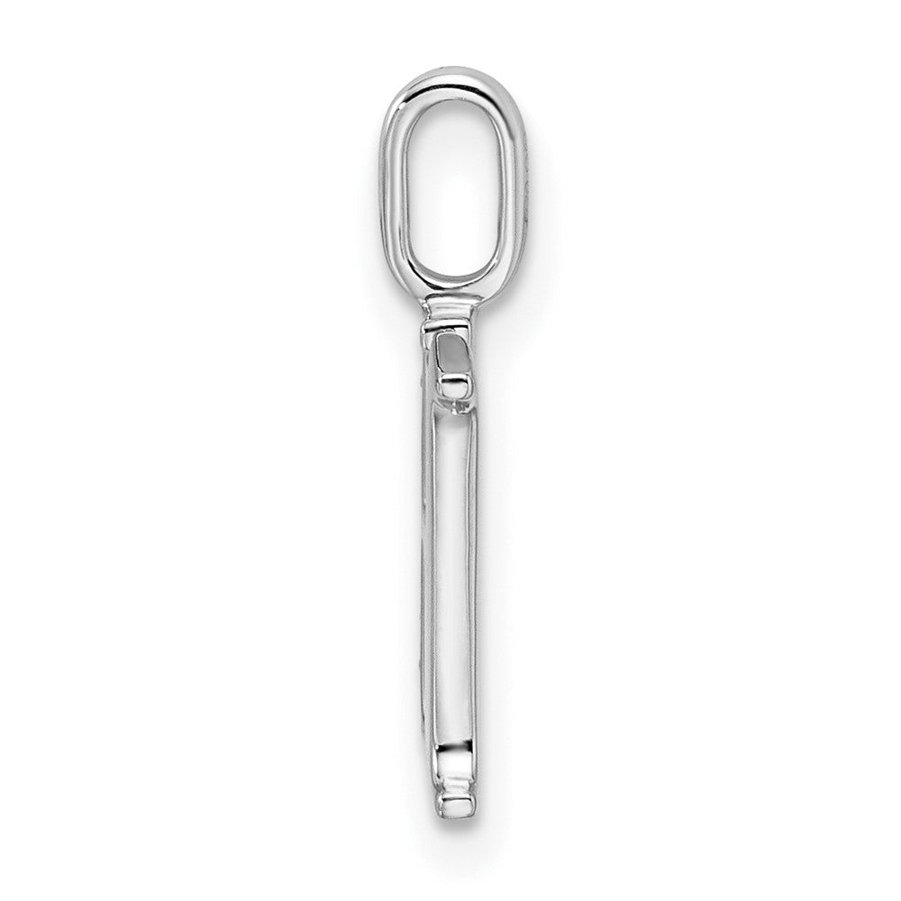 Diamond Letter H Initial Pendant - WBC