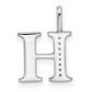 Diamond Letter H Initial Pendant - WBC