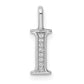 Diamond Letter I Initial Pendant - WBC