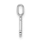 Diamond Letter J Initial Pendant - WBC