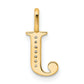 Diamond Letter J Initial Pendant - WBC