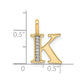 Diamond Letter K Initial Pendant - WBC