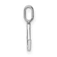 Diamond Letter L Initial Pendant - WBC
