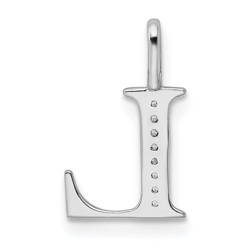 Diamond Letter L Initial Pendant - WBC