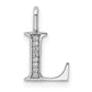 Diamond Letter L Initial Pendant - WBC