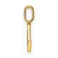 Diamond Letter L Initial Pendant - WBC