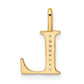 Diamond Letter L Initial Pendant - WBC