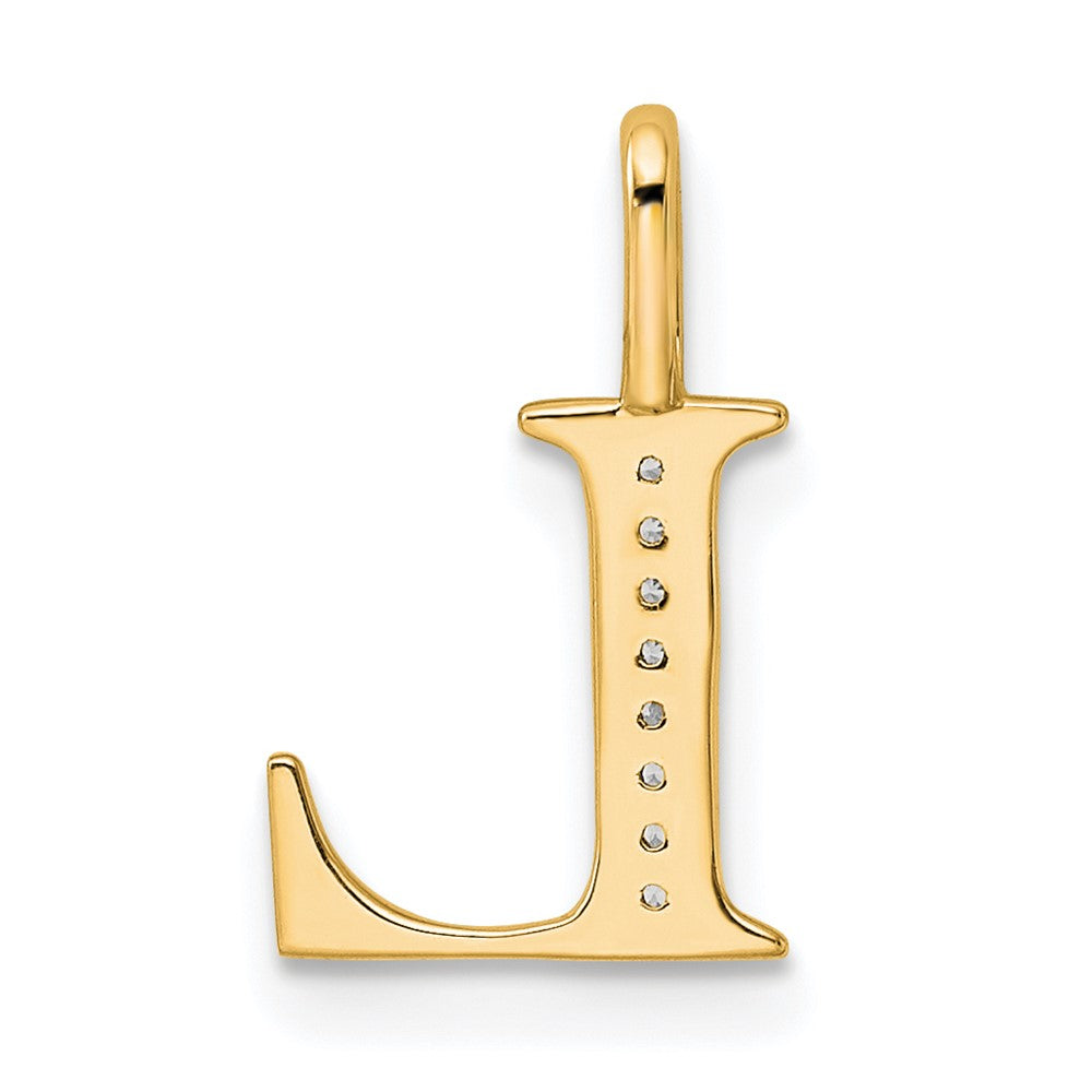 Diamond Letter L Initial Pendant - WBC