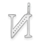 Diamond Letter N Initial Pendant - WBC