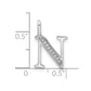 Diamond Letter N Initial Pendant - WBC