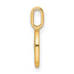 Diamond Letter O Initial Pendant - WBC