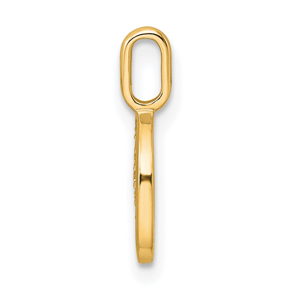 Diamond Letter O Initial Pendant - WBC