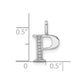 Diamond Letter P Initial Pendant - WBC