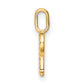 Diamond Letter P Initial Pendant - WBC
