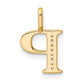 Diamond Letter P Initial Pendant - WBC