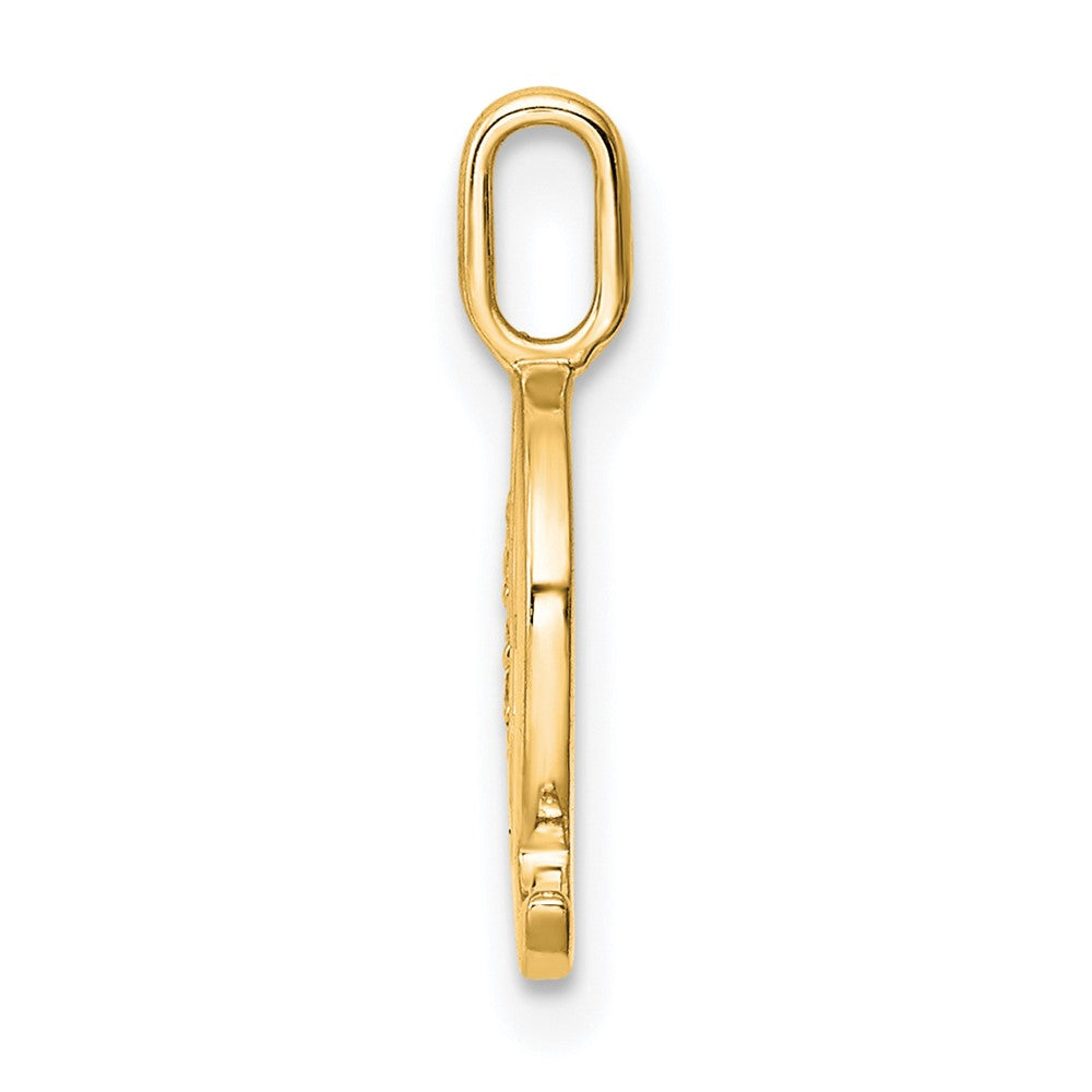 Diamond Letter Q Initial Pendant - WBC