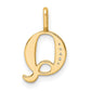 Diamond Letter Q Initial Pendant - WBC