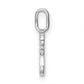 Diamond Letter R Initial Pendant - WBC