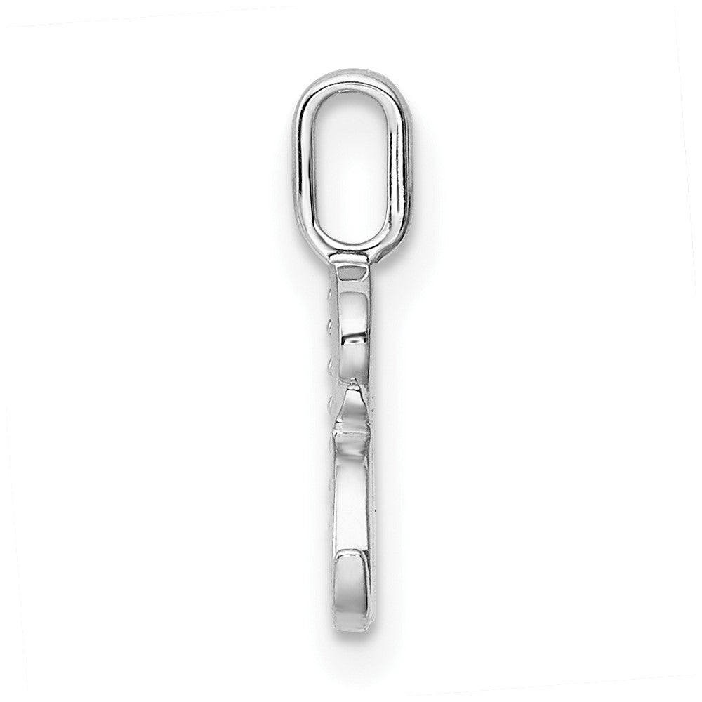 Diamond Letter R Initial Pendant - WBC