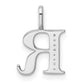 Diamond Letter R Initial Pendant - WBC