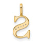 Diamond Letter S Initial Pendant - WBC