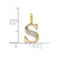 Diamond Letter S Initial Pendant - WBC