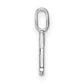 Diamond Letter T Initial Pendant - WBC