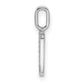 Diamond Letter U Initial Pendant - WBC