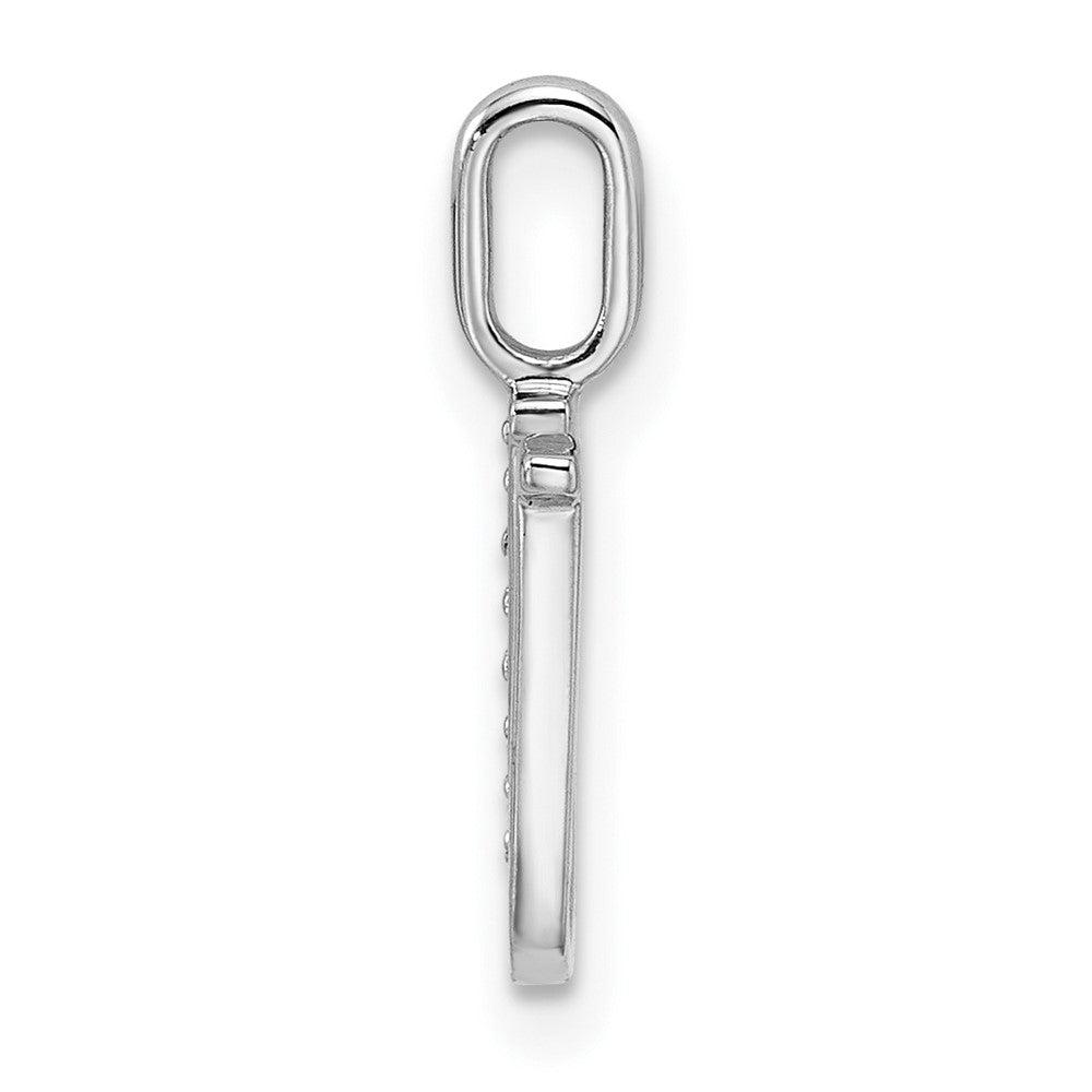 Diamond Letter U Initial Pendant - WBC