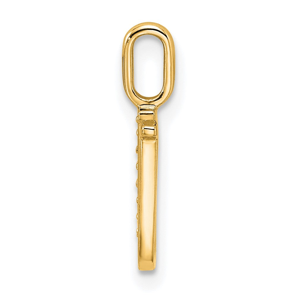 Diamond Letter U Initial Pendant - WBC