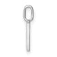 Diamond Letter V Initial Pendant - WBC