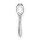 Diamond Letter W Initial Pendant - WBC