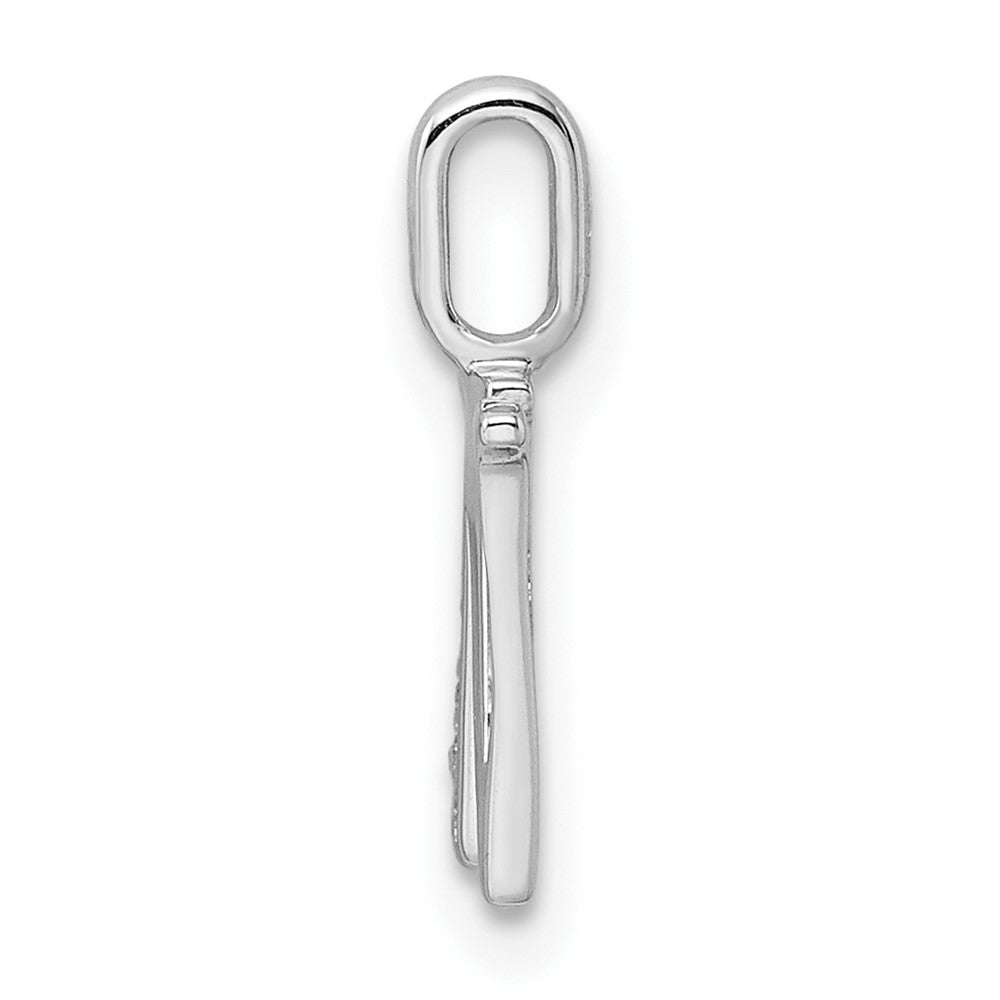 Diamond Letter W Initial Pendant - WBC
