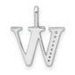 Diamond Letter W Initial Pendant - WBC