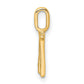 Diamond Letter W Initial Pendant - WBC