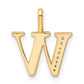 Diamond Letter W Initial Pendant - WBC