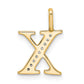 Diamond Initial X Pendant - WBC